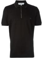 Salvatore Ferragamo Zip Polo Shirt, Men's, Size: Medium, Black, Cotton