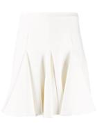 Off-white Pleated Mini Skirt