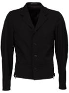 Yohji Yamamoto Fitted Zip Detail Jacket, Men's, Size: 3, Black, Cupro/wool