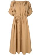Co Belted Midi Dress - Brown