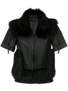 Andrea Bogosian Fur Trim Blouse - Unavailable