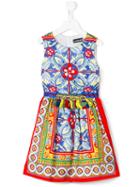 Paesaggino - Majolica Print Dress - Kids - Polyester - 10 Yrs