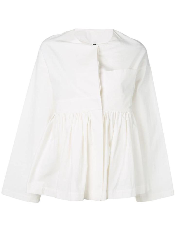 Sara Lanzi Textured Jacket - White