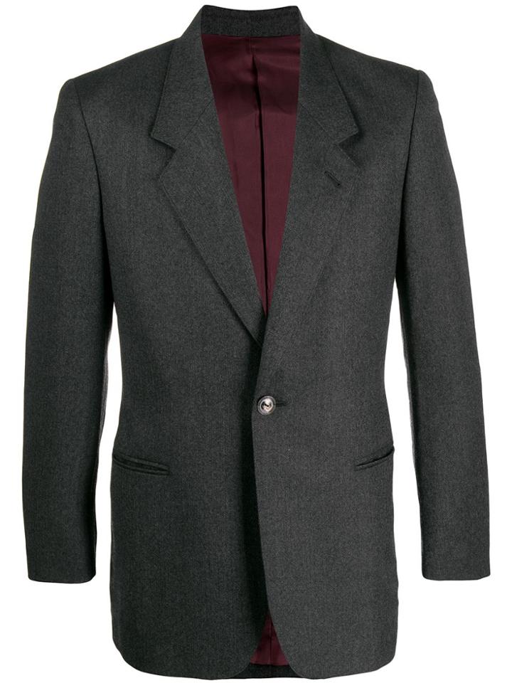 Jean Paul Gaultier Pre-owned 1990s Slim-fit Notched Jacket - Grey