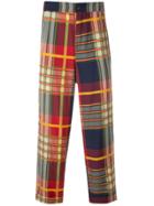 Henrik Vibskov Plaid Pattern Trousers - Red
