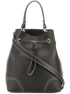 Furla Stacy Stitch Detail Bucket Bag - Black
