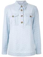 Nk Broderie Anglaise Karin Shirt - Blue