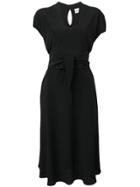 Aspesi Tie-waist Midi Dress - Black