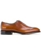 Salvatore Ferragamo Plain-toe Oxford Shoes - Brown