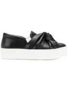 No21 Knotted Platform Sneakers - Black