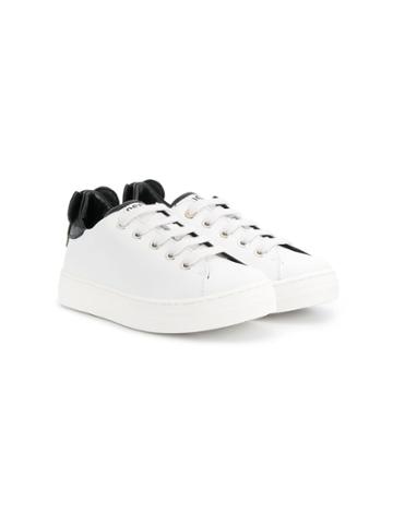 Moschino Kids Teen Novelty Heel Sneakers - White