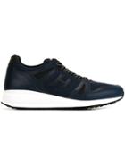 Hogan Perforated Detailing Sneakers, Men's, Size: 9, Blue, Rubber/leather/nylon