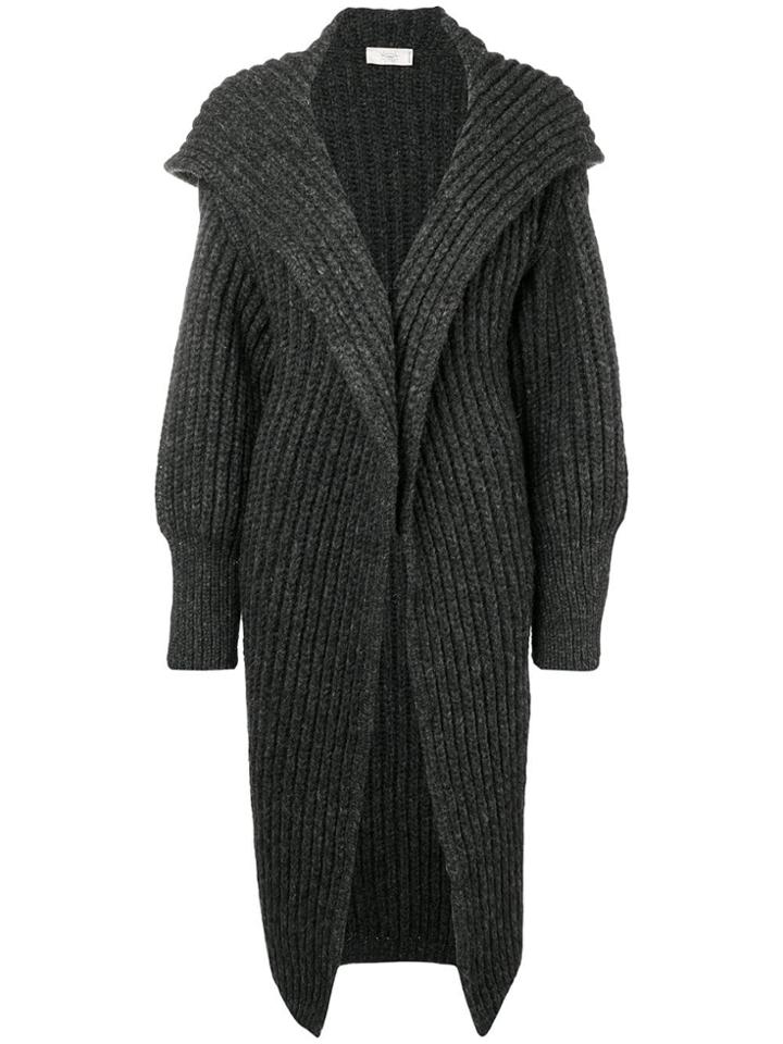 Maison Flaneur Chunky Cardi-coat - Grey