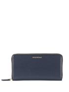 Emporio Armani Zipped Continental Wallet - Blue