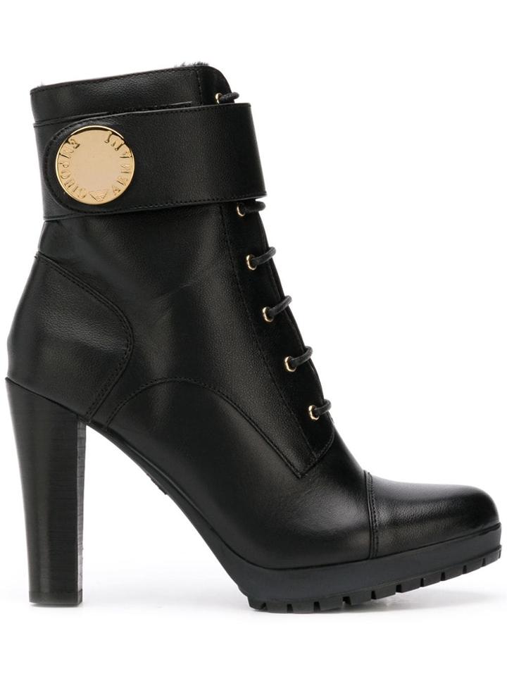 Emporio Armani Ankle Strap Ankle Boots - Black