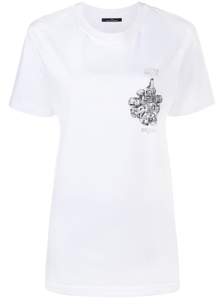 Rokh Mechanical Print T-shirt - White