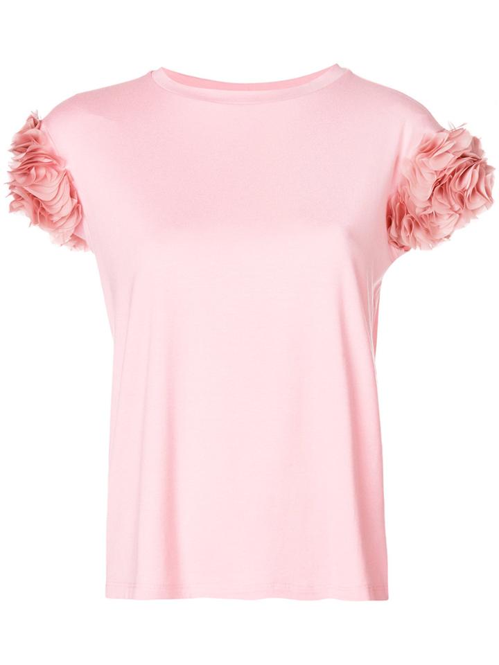 Lardini Petal Detail T-shirt - Pink & Purple