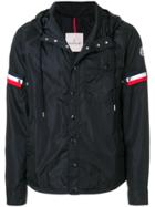 Moncler Striped Patch Windbreaker - Blue