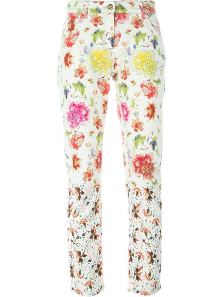 Etro Floral Print Jeans, Women's, Size: 29, Cotton/spandex/elastane
