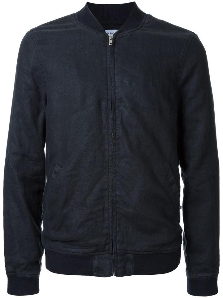 Venroy Front Pockets Bomber Jacket, Men's, Size: Medium, Black, Cotton/linen/flax