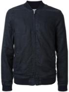Venroy Front Pockets Bomber Jacket, Men's, Size: Medium, Black, Cotton/linen/flax