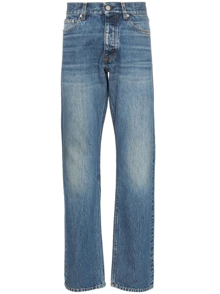 Sunflower Mid-rise Straight Leg Jeans - Blue