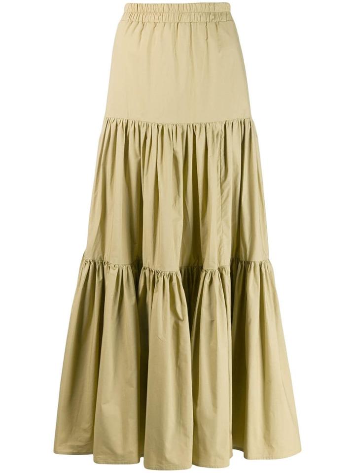 La Doublej Tiered Maxi Skirt - Neutrals