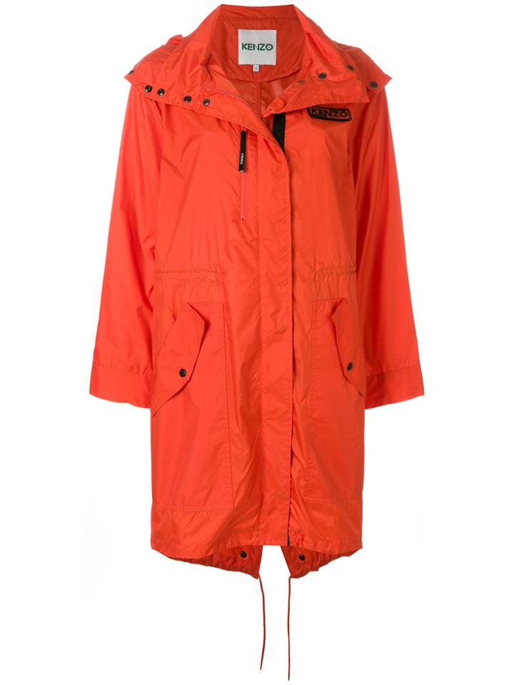Kenzo Oversized Rain Coat - Yellow & Orange