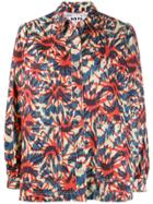 Hope Printed Shirt Jacket - Blue