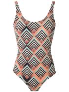 Lygia & Nanny Teresa Printed Swimsuit - Orange