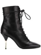 Petar Petrov Lace-up Ankle Boots - Black