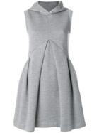 Mm6 Maison Margiela Hooded Sleeveless Dress - Grey