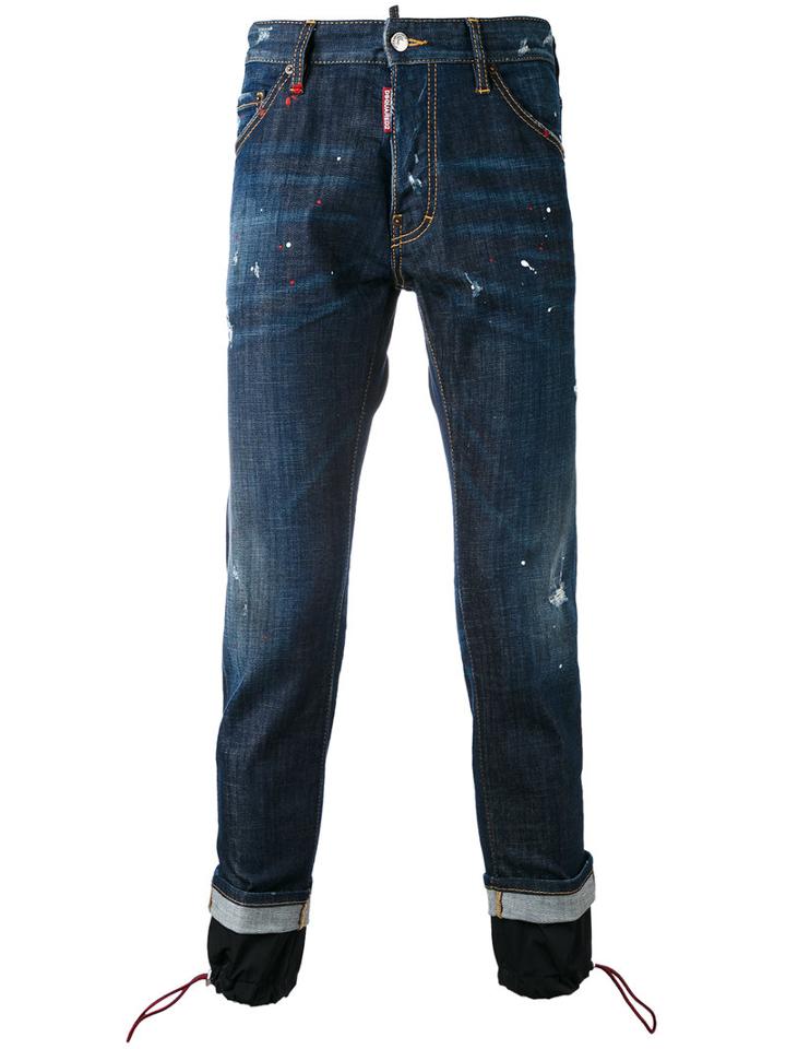 Tapered Jeans - Men - Cotton/polyester/spandex/elastane - 48, Blue, Cotton/polyester/spandex/elastane, Dsquared2