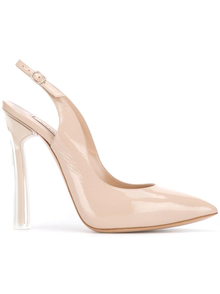 Casadei Plexi Blade Pumps - Neutrals