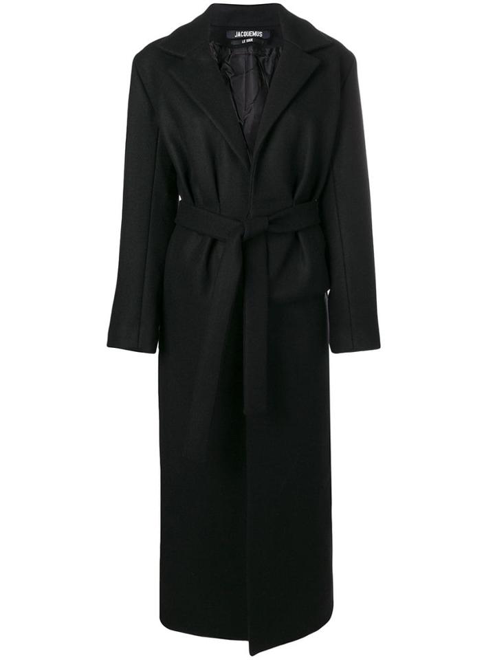 Jacquemus Belted Coat - Black