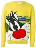 Jc De Castelbajac Vintage Sylvester Intarsia Jumper, Size: 48, Yellow/orange