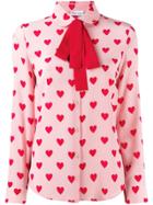 Red Valentino Red(v) Heart Print Blouse - Pink
