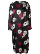 Hache Floral Print Midi Dress, Women's, Size: 40, Black, Viscose/acetate/cupro