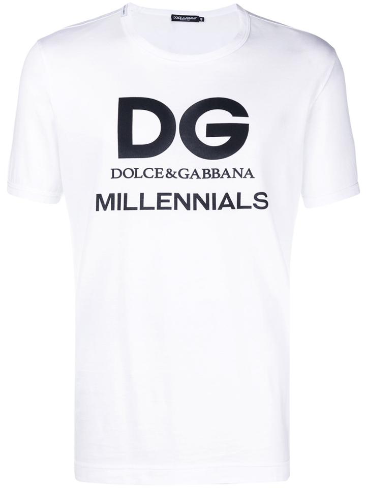 Dolce & Gabbana Dg Millennials T-shirt - White