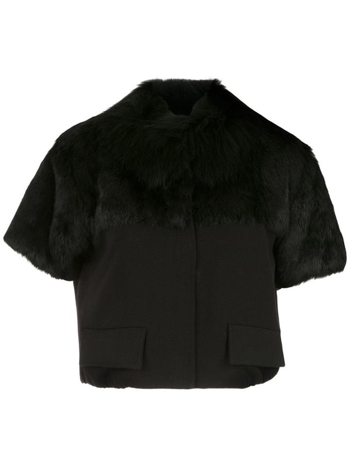 Andrea Bogosian Fur Blouse - Black