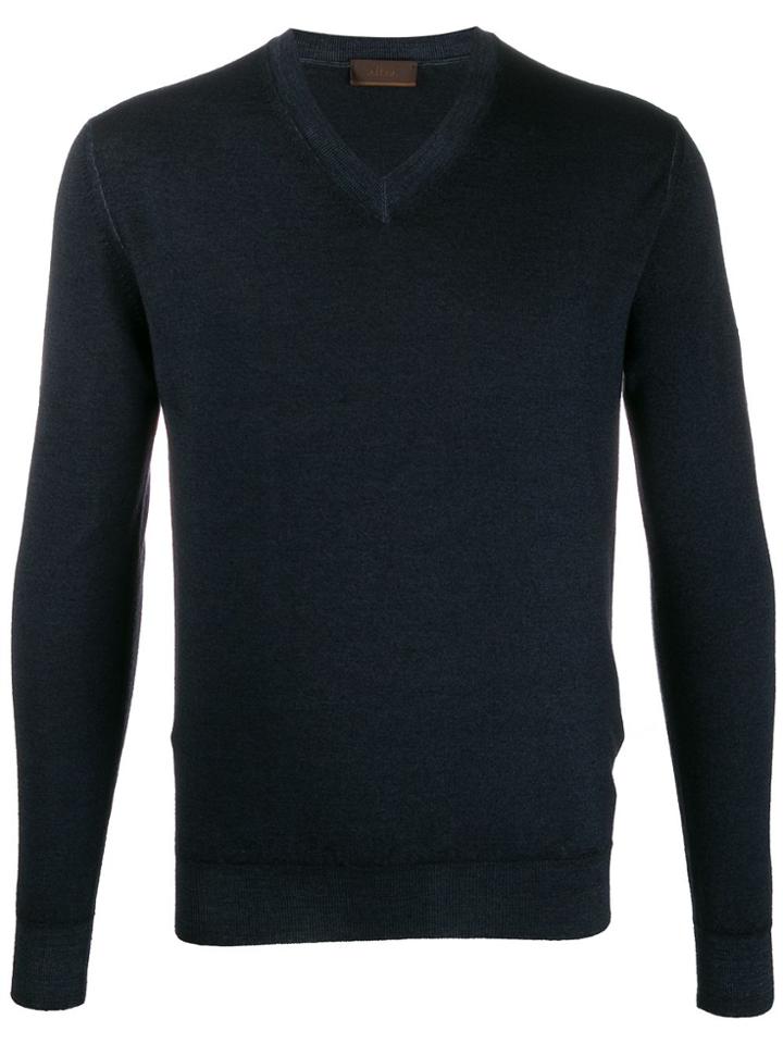 Altea Knitted Slim Fit Jumper - Blue