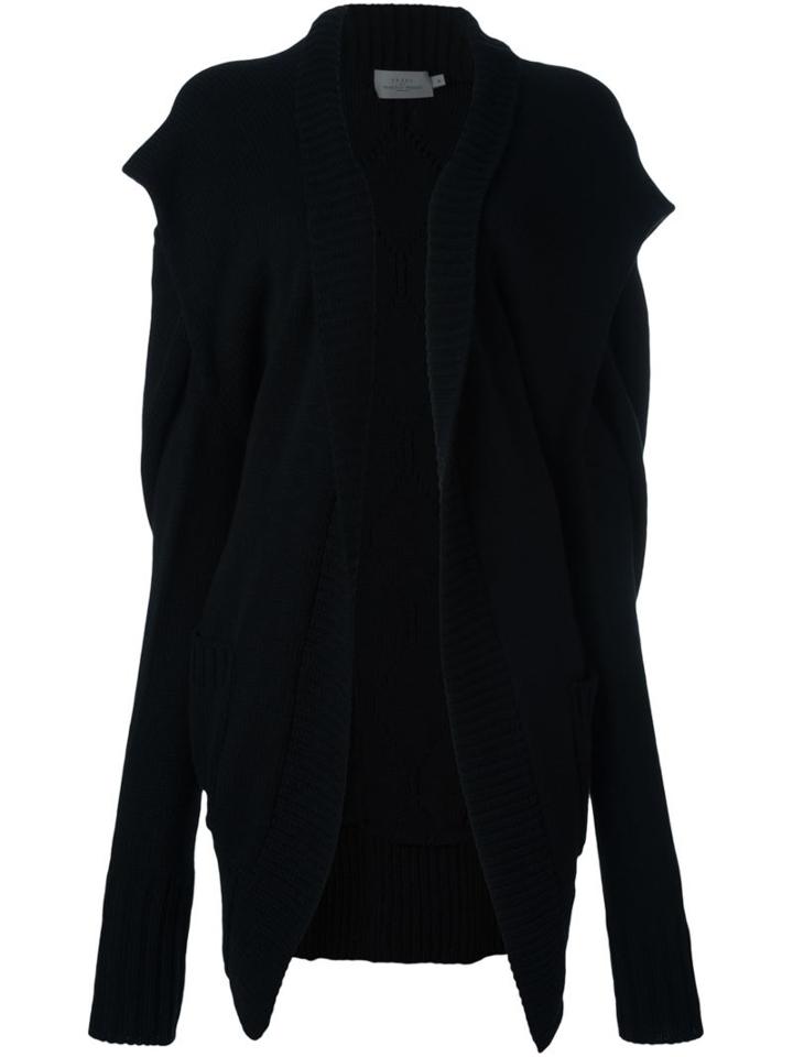 Preen By Thornton Bregazzi 'riley' Long Cardigan, Women's, Size: Medium, Black, Acrylic/wool
