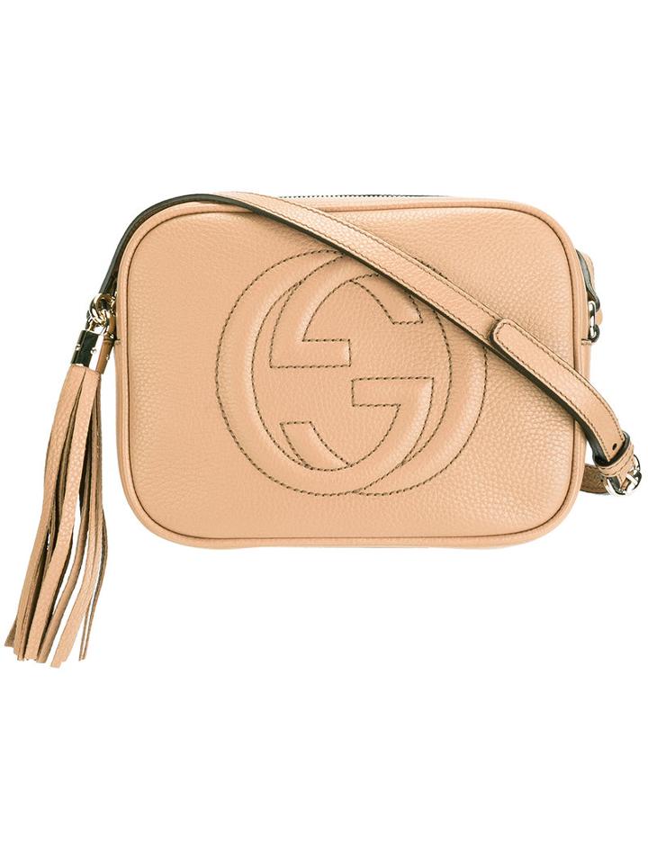 Gucci - Soho Leather Disco Bag - Women - Leather - One Size, Nude/neutrals, Leather
