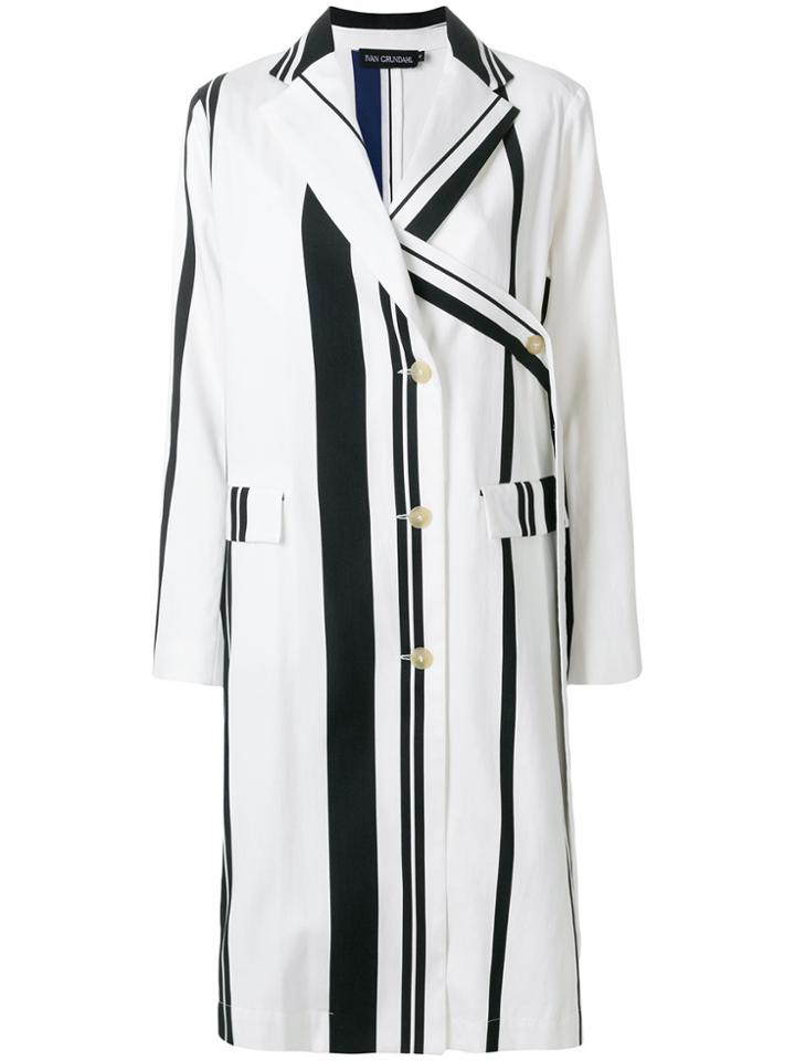 Ivan Grundahl Single Breasted Lose Coat - White