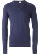Massimo Alba V-neck Sweater - Blue