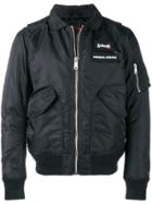 Andrea Crews Logo Bomber Jacket - Black
