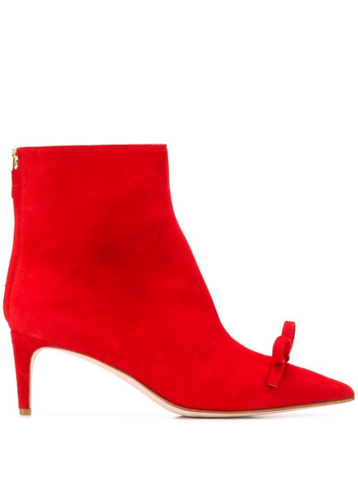 Red Valentino Redvalentino Bow-detail Ankle Boots