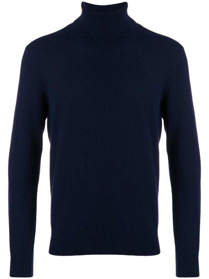 Laneus Cashmere Roll-neck Sweater - Blue