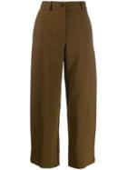 See By Chloé Cropped Straight-leg Trousers - Brown