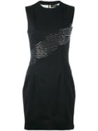 Dsquared2 - Sequin Detail Fitted Dress - Women - Polyester/spandex/elastane/viscose/virgin Wool - 36, Black, Polyester/spandex/elastane/viscose/virgin Wool